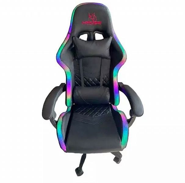 CADEIRA GAMER KROSS RACING RGB PRETA KE-GC397