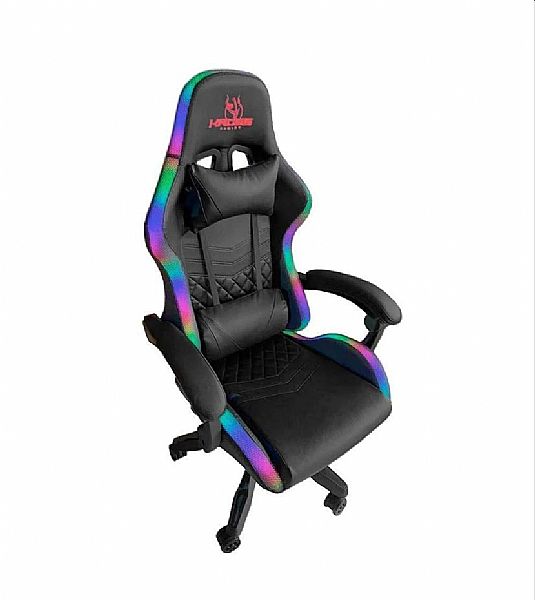 CADEIRA GAMER KROSS RACING RGB PRETA KE-GC397