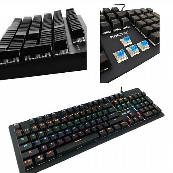 TECLADO USB GAMER MECNICO MOX - MO-GK600