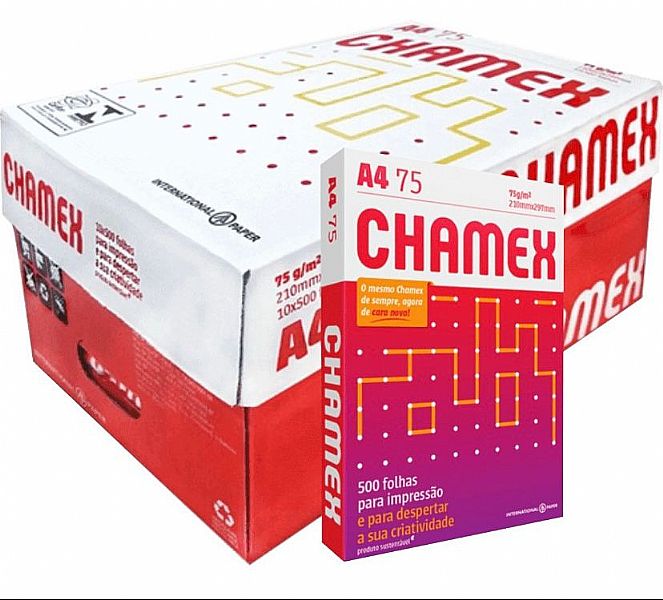 CAIXA PAPEL CHAMEX A4